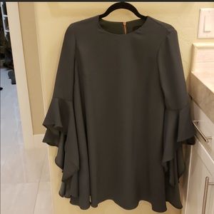 Ted Baker Green Bell Sleeve Dress